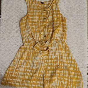 Art Class mustard yellow girl's romper